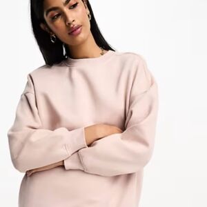 Zara | Balletcore Dusty Pink 🩷 Long Sleeve Sweatshirt | Size Medium
